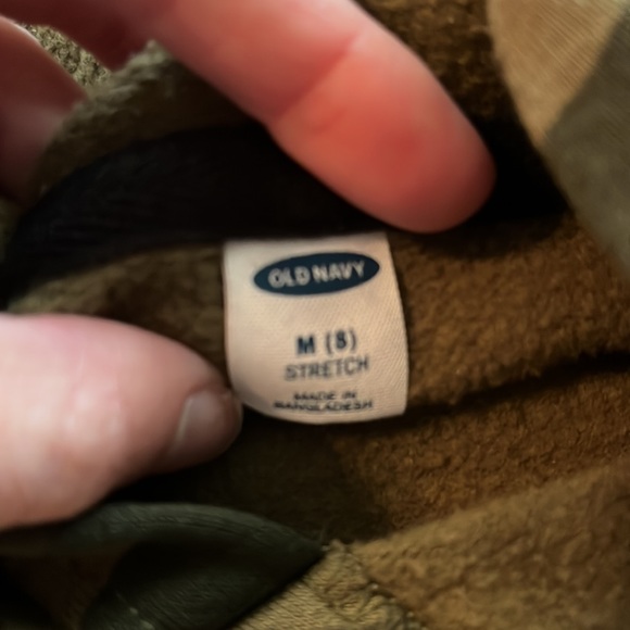 Boys Old Navy Camouflage Dino Hoodie Size (M) 8 - Picture 3 of 3